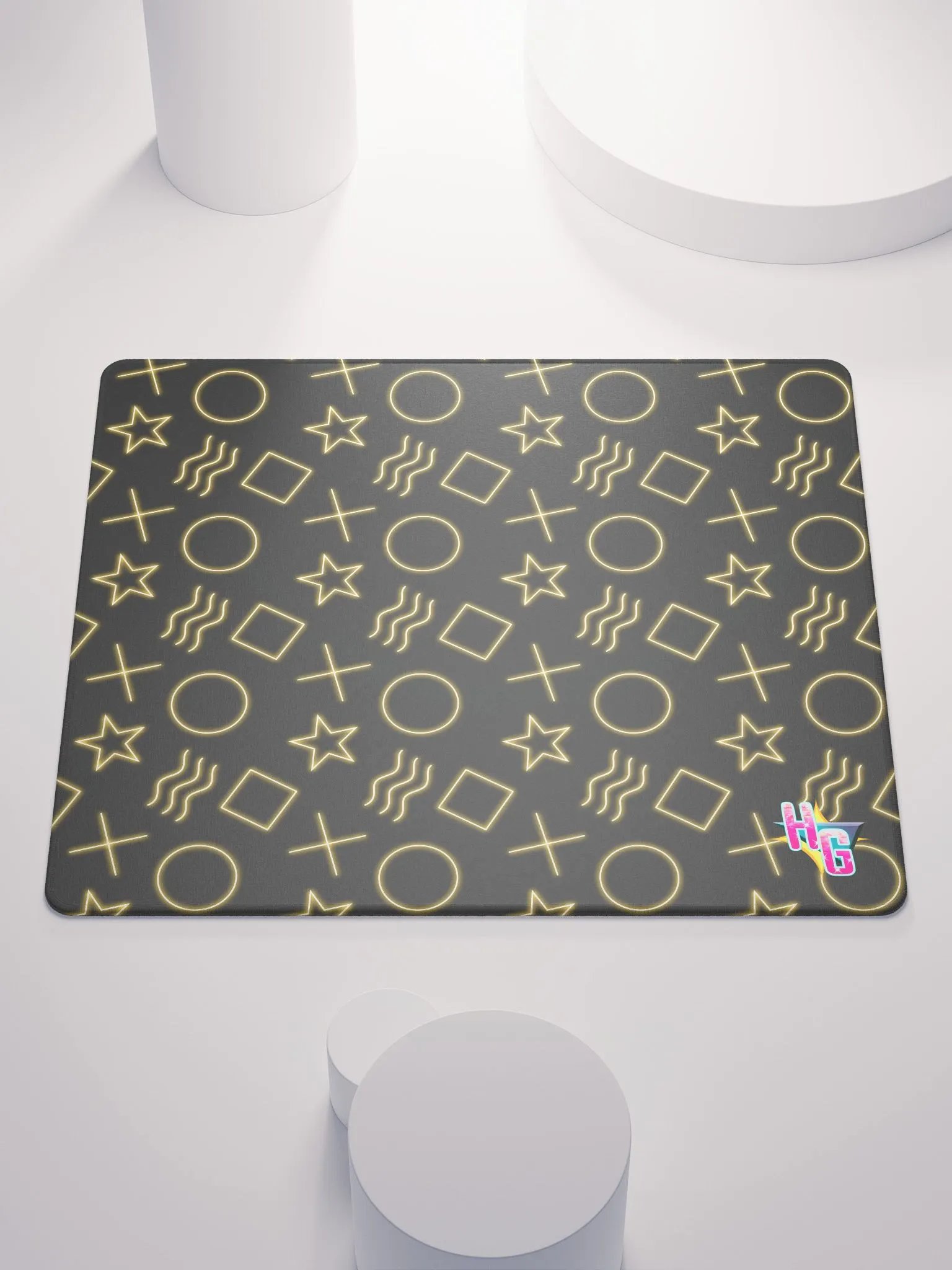 ESP Card Pattern Hunter's Guild Emblem Mouse Pad—Goldie Edition product image (1)