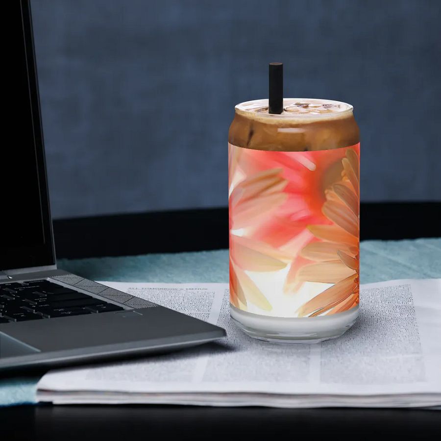 Flowers 2602 Can Shaped Glass product image (3)
