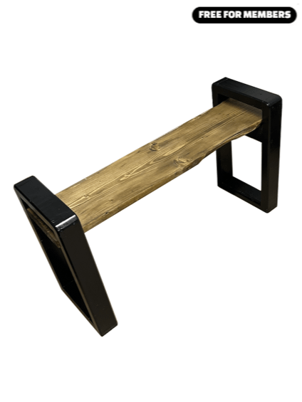 Bench from 2x4s and Scrap 2x10 product image (1)