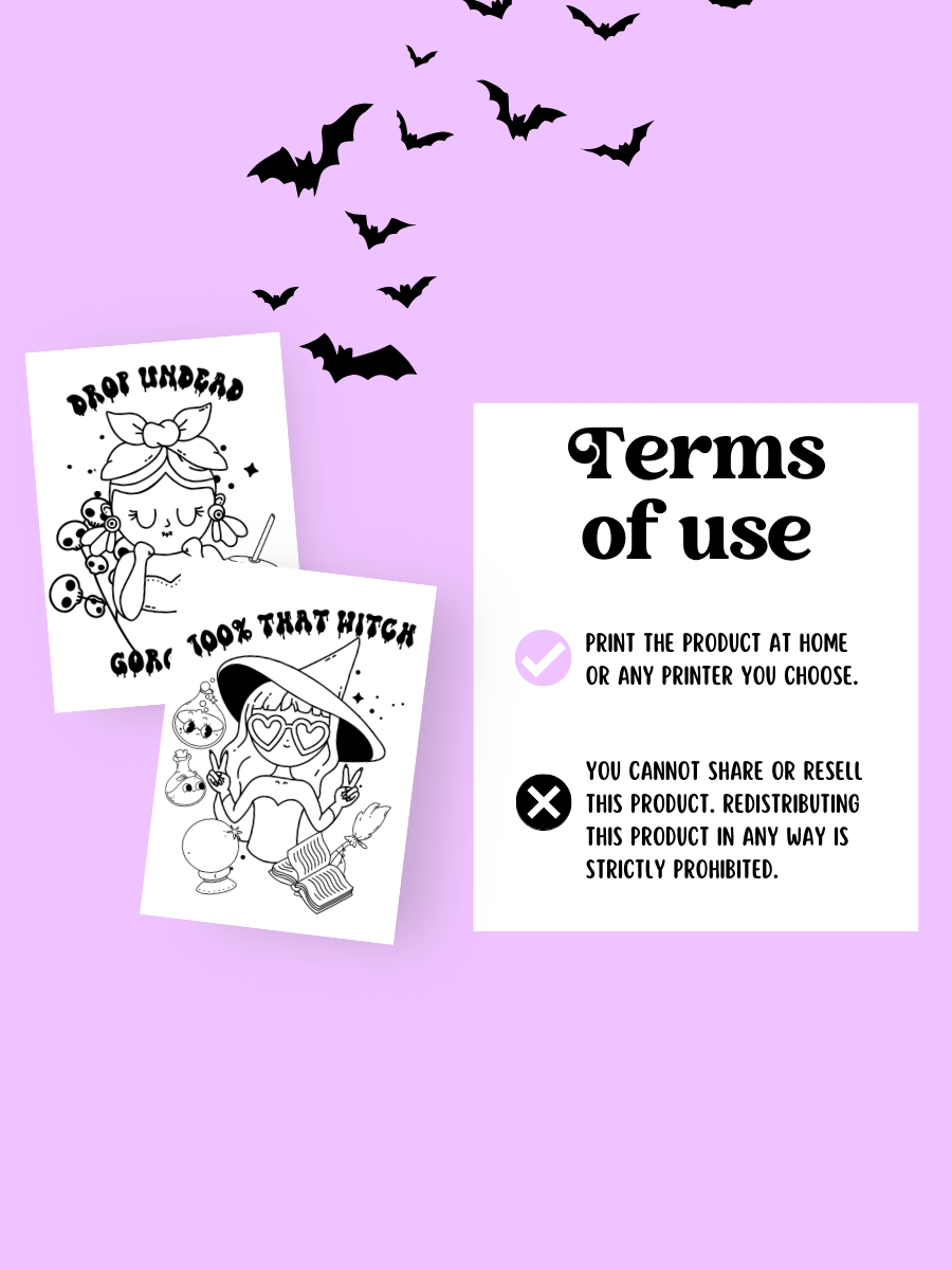 ADULT SPOOKY HALLOWEEN COLORING PAGES product image (7)