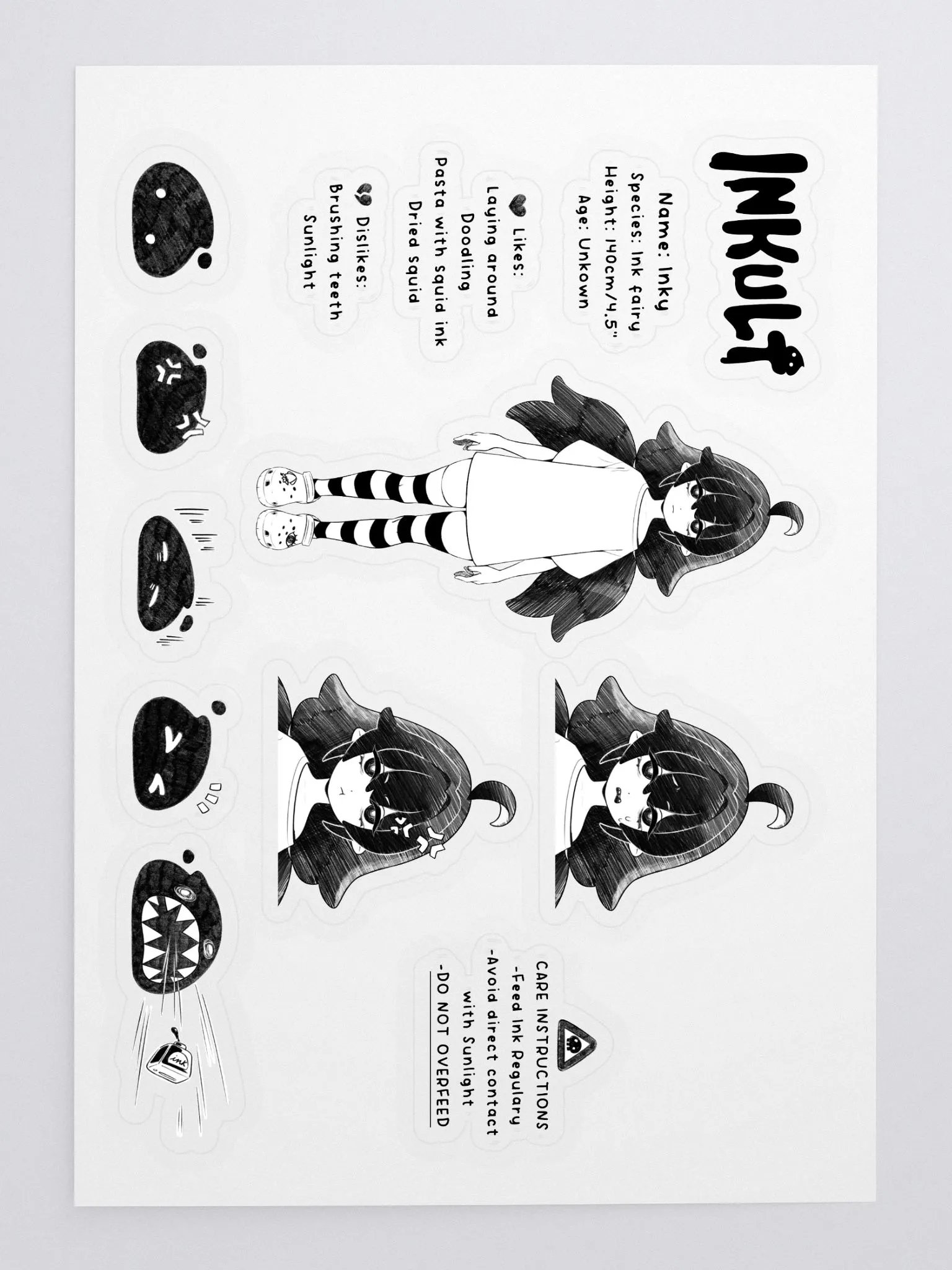 Inky Sticker Sheet product image (3)