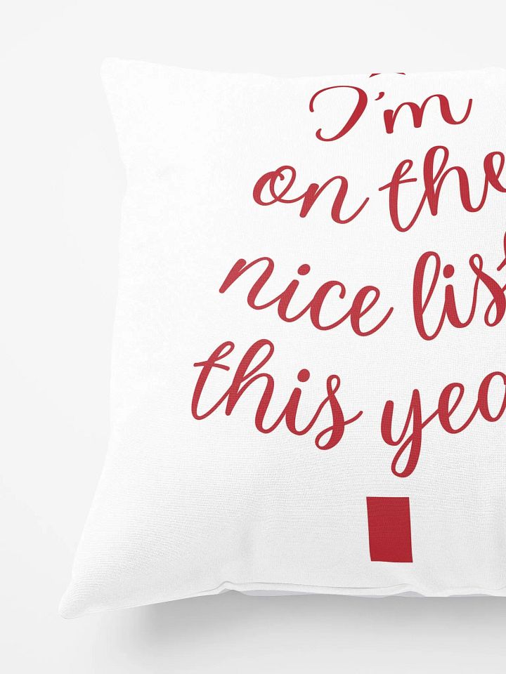 Nice List Christmas Tree Pillow product image (2)