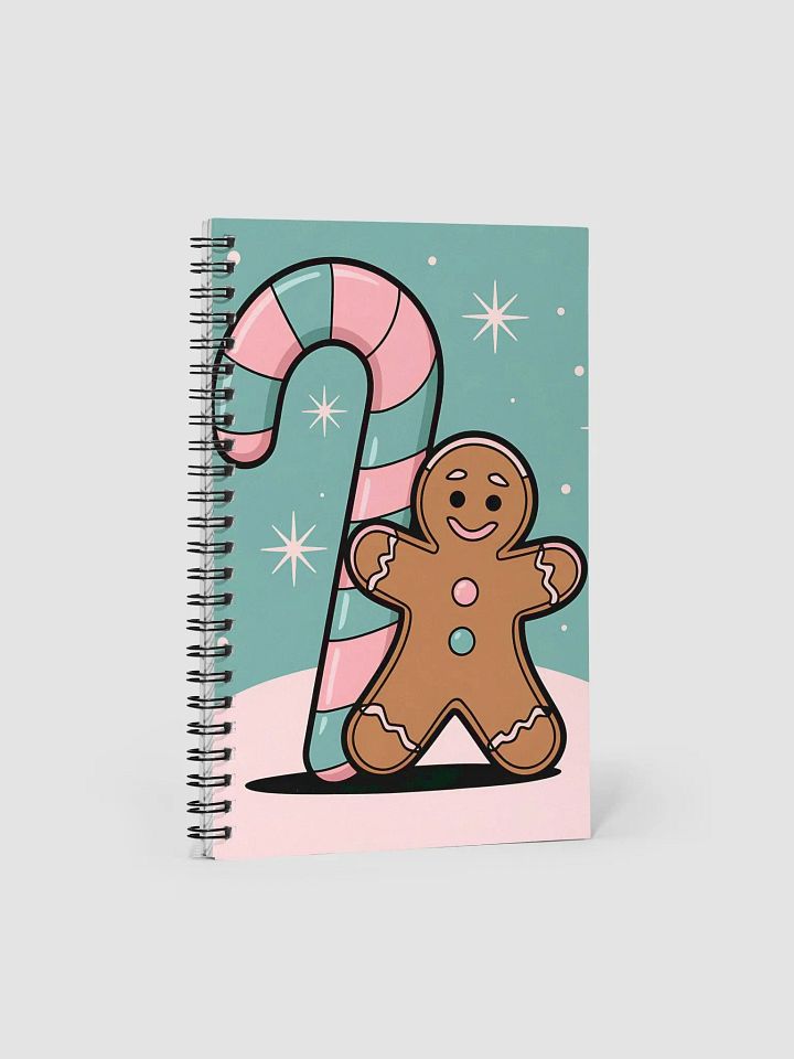 Festive Candy Cane & Gingerbread Holiday Collection Notebook product image (1)