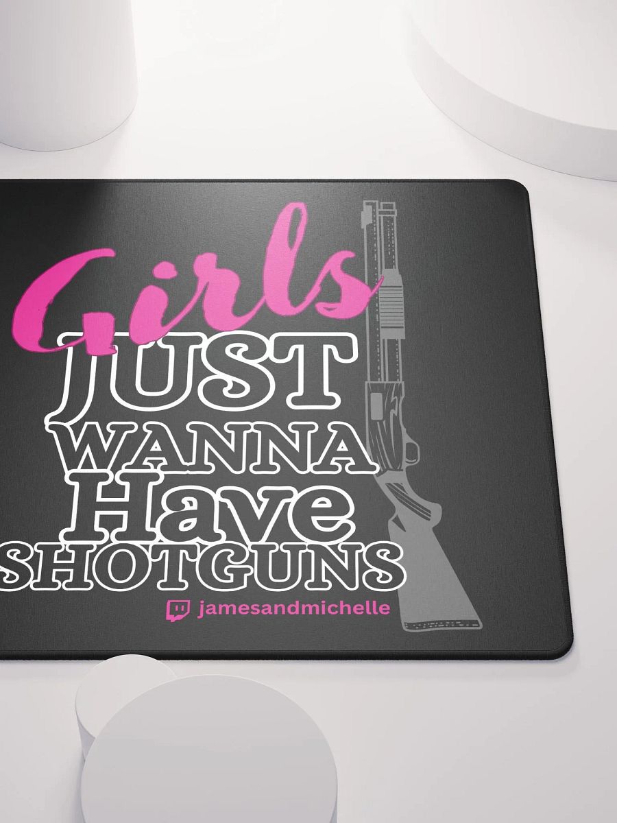 Girls Just Wanna Have Shotguns, Gaming Mouse Pad 18″×16″ product image (5)