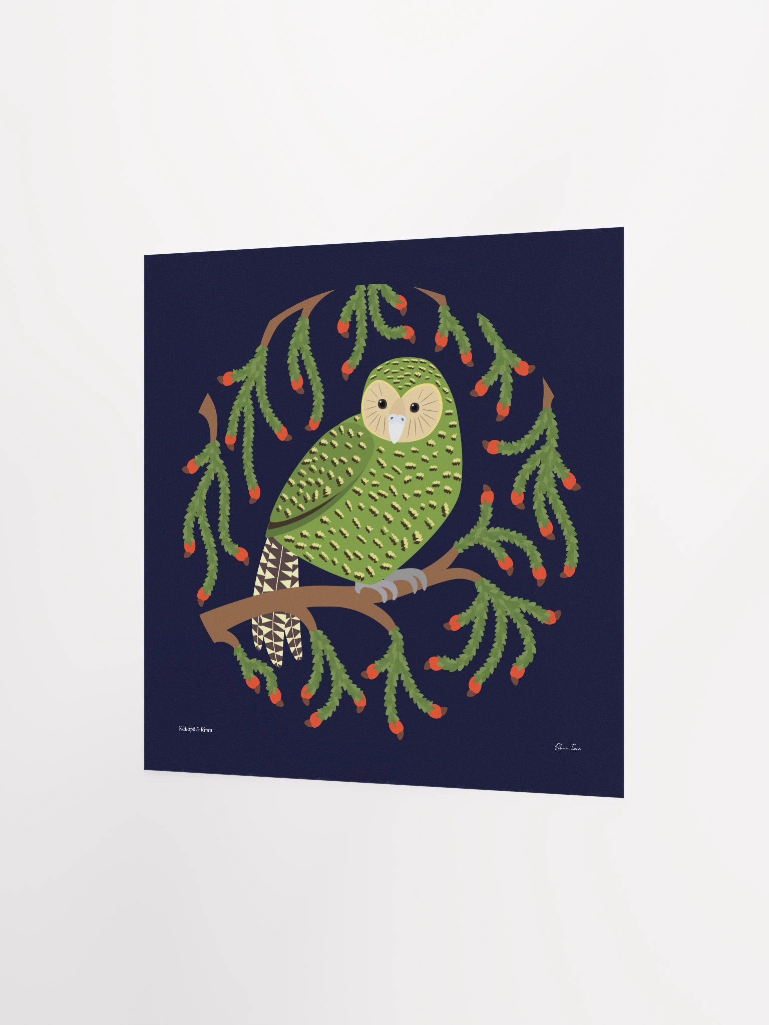 Kākāpō in Rimu Unframed Wall Art product image (2)