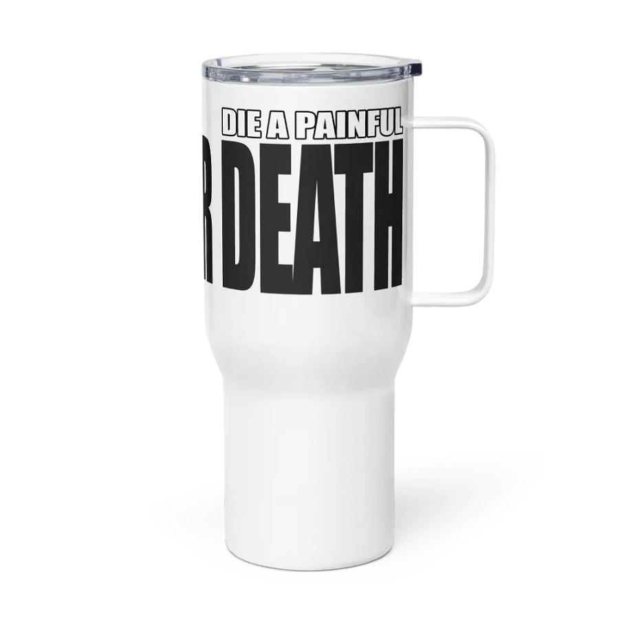 Coffee Or Death Travel Mug With Handle product image (3)