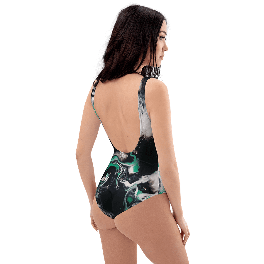 Green Waves Customizable Cheeky Fit Swimsuit product image (8)