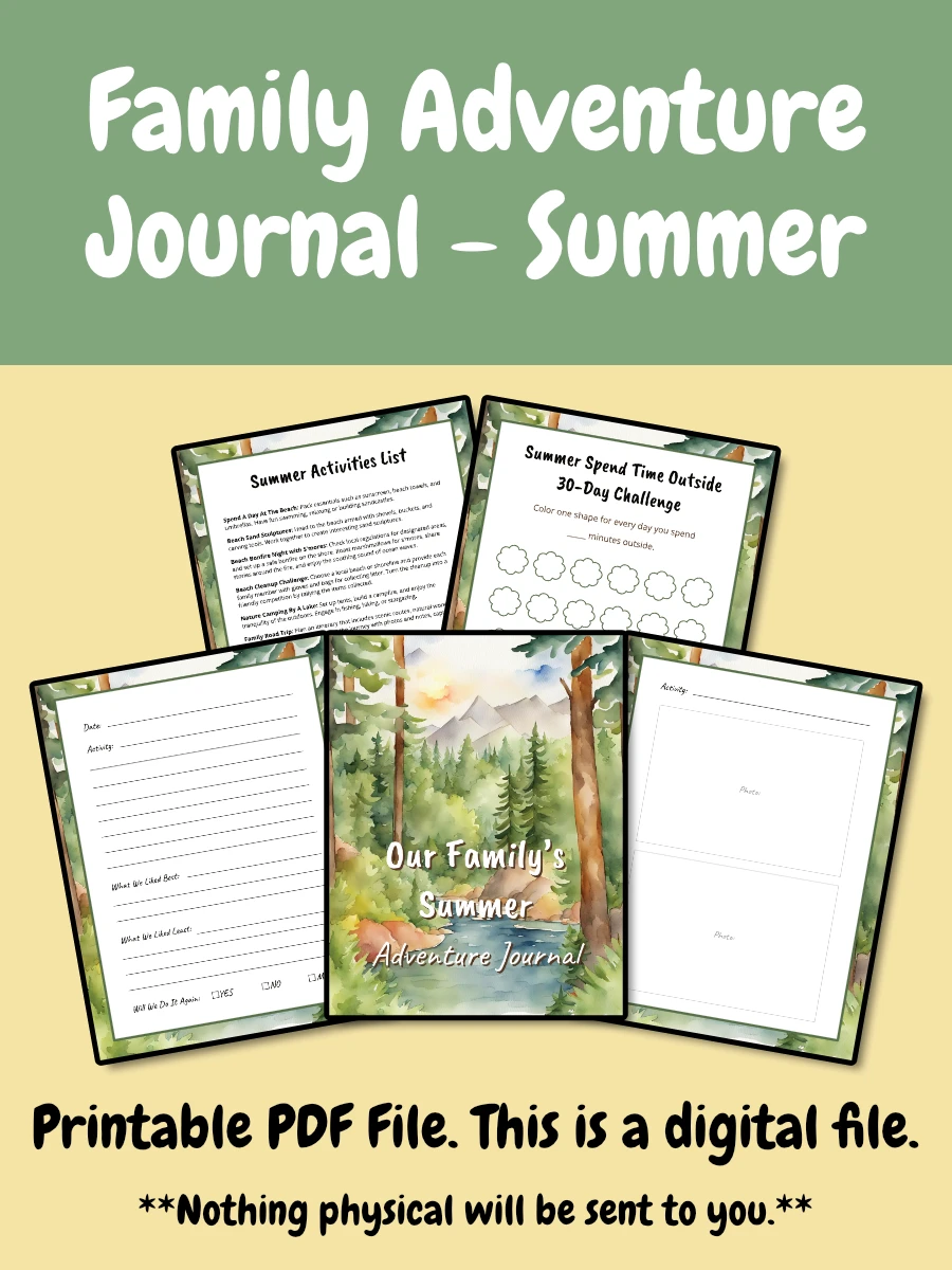 Printable Family Outdoor Adventure Journal - Whole Year Bundle product image (4)