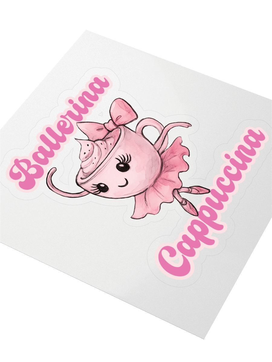 Ballerina Cappuccina watercoolor design Sticker product image (3)