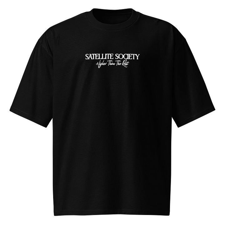Satellite Society Heat Signature Oversized Streetwear Tee (Black) product image (1)