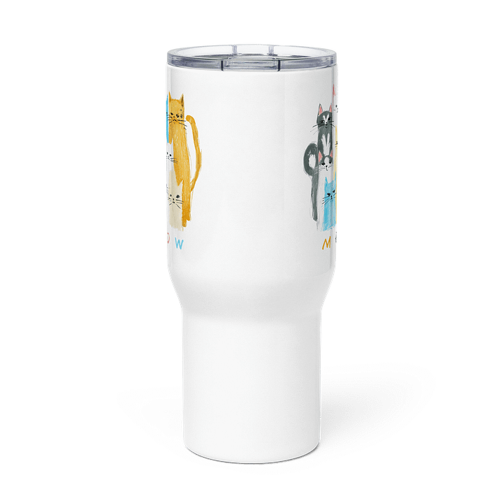 Whimsical Cat Cartoon Travel Mug product image (3)