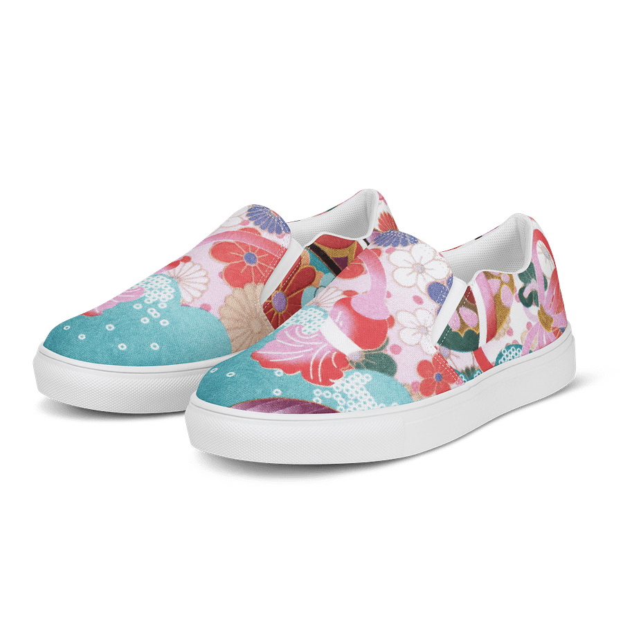Floral Harmony Women's Slip-On Canvas Shoes product image (3)