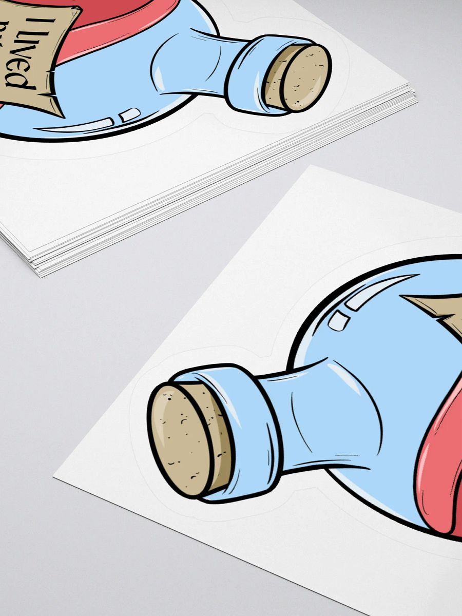 "I Lived B" - 3" Health Potion Sticker product image (4)