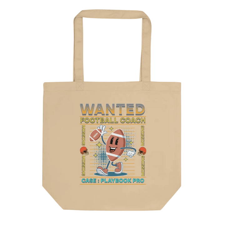Wanted Coach Football Playbook Eco Tote product image (1)