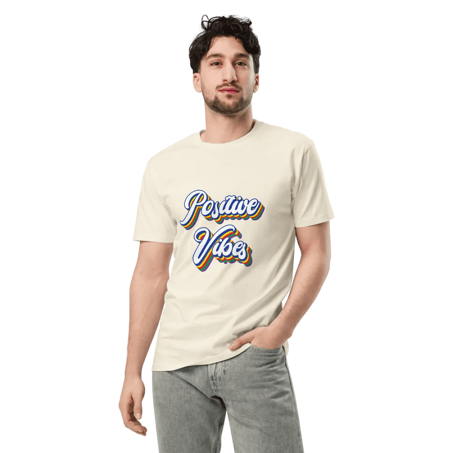 Positive Vibes Typography T-shirt product image (3)