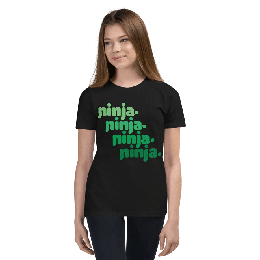 Quad Ninja Kids Tee: Green product image (3)
