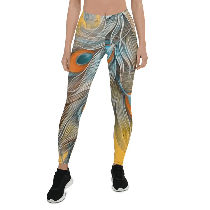 Peacock Feathers Paradise Leggings product image (1)