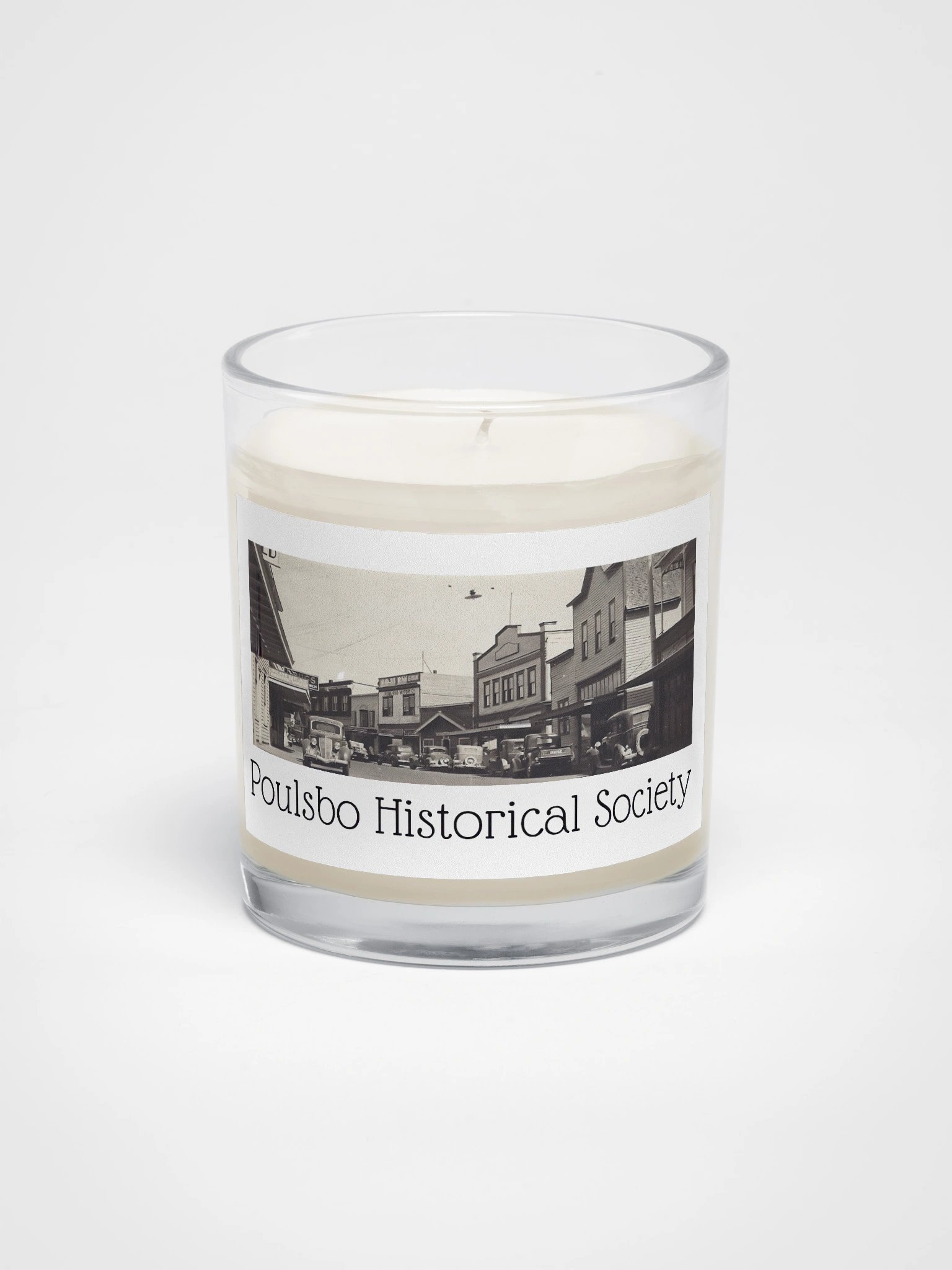 Old Downtown Poulsbo Scene Soy Wax Candle product image (1)