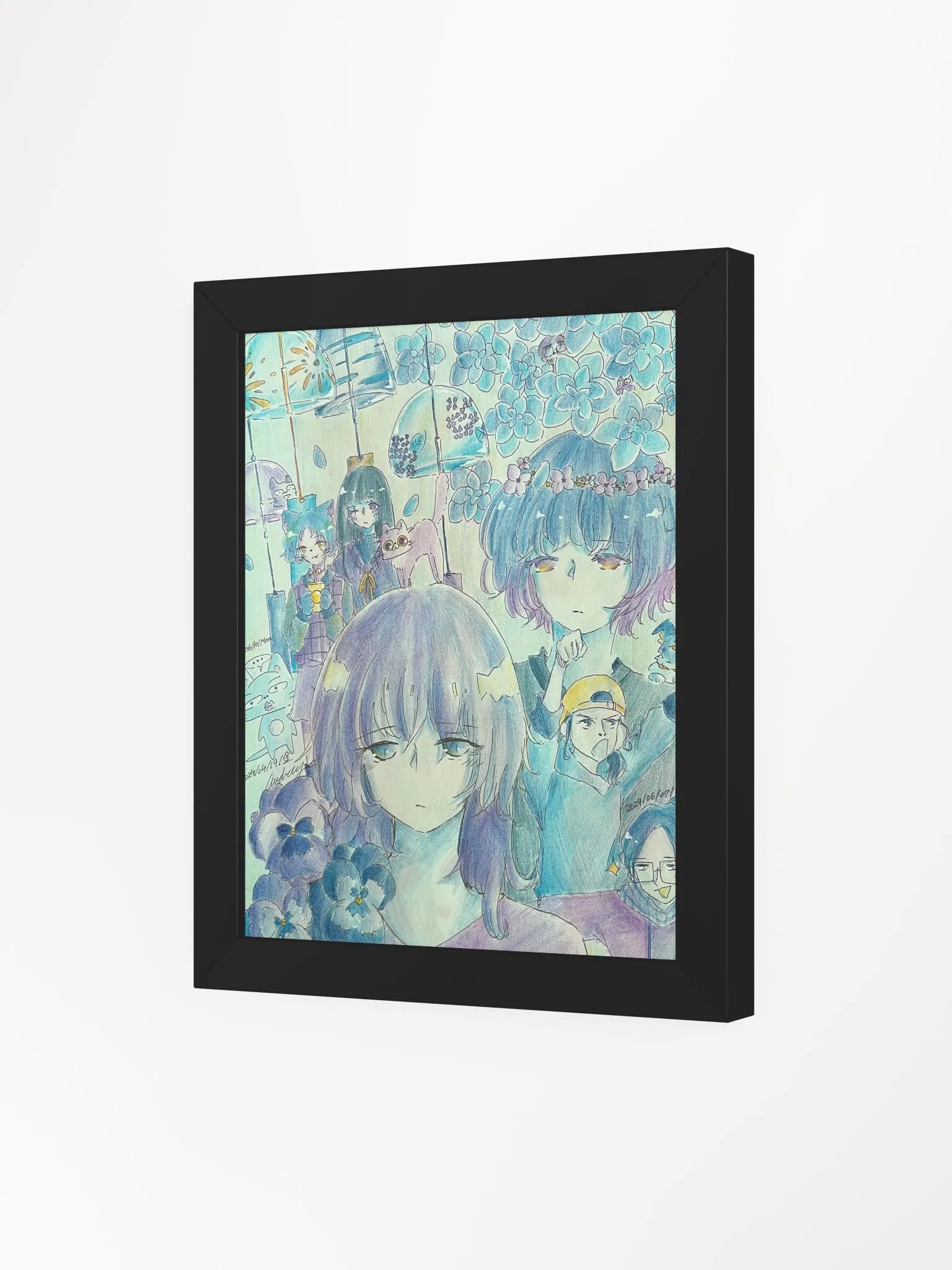 Blue Framed Matte Poster product image (5)