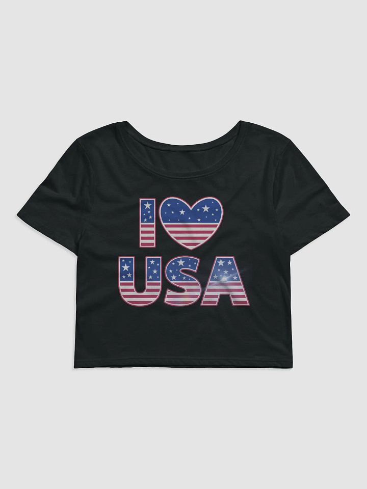 Patriotic Heart Women's Crop Tee product image (1)