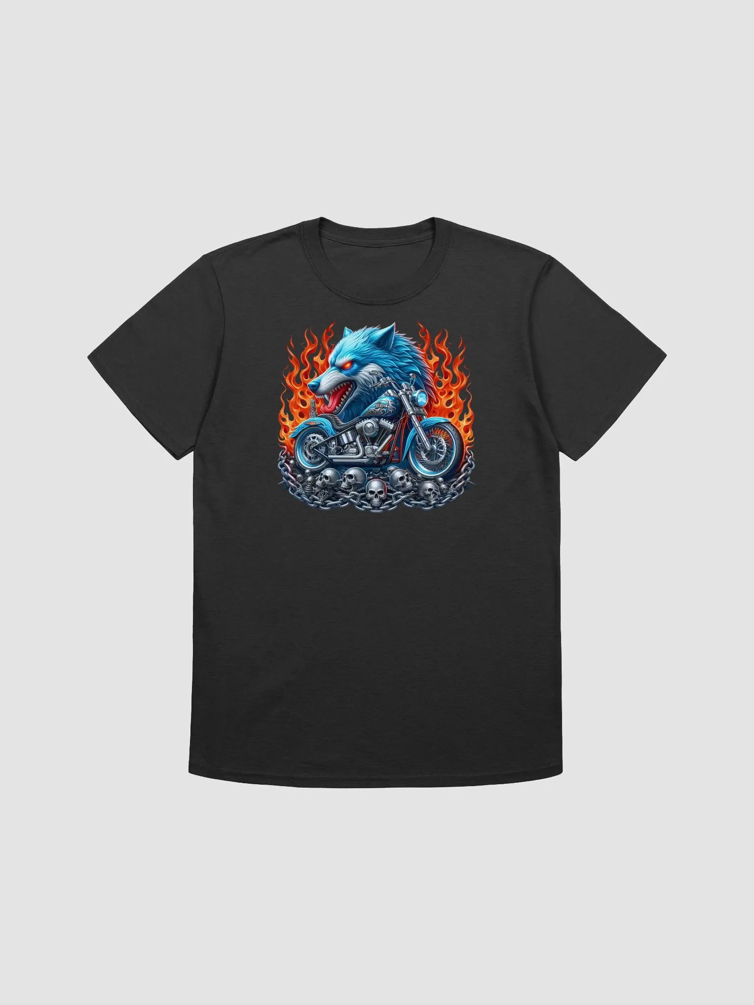 Rebel Wolf Motorcycle Blaze T-Shirt #32 product image (1)