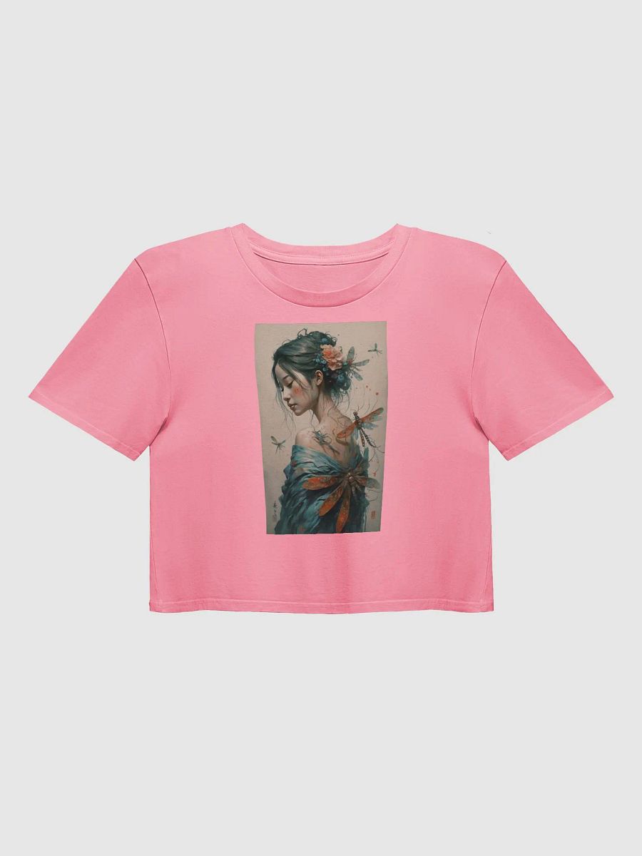 Elegant Japanese-Style Women's T-Shirt with Dragonflies product image (1)