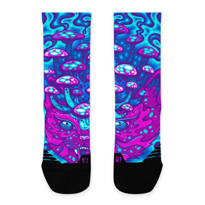 Meowshroomz Basketball Socks product image (1)