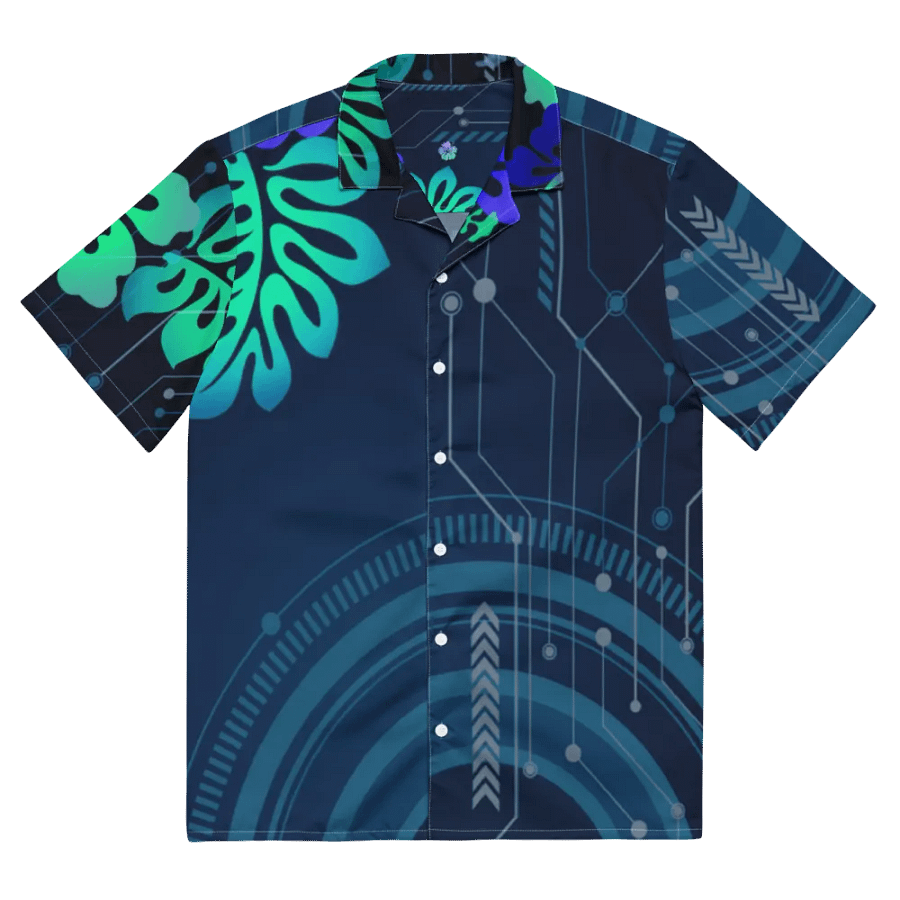 Bloom 'n Byte Full Button Up Overshirt product image (9)