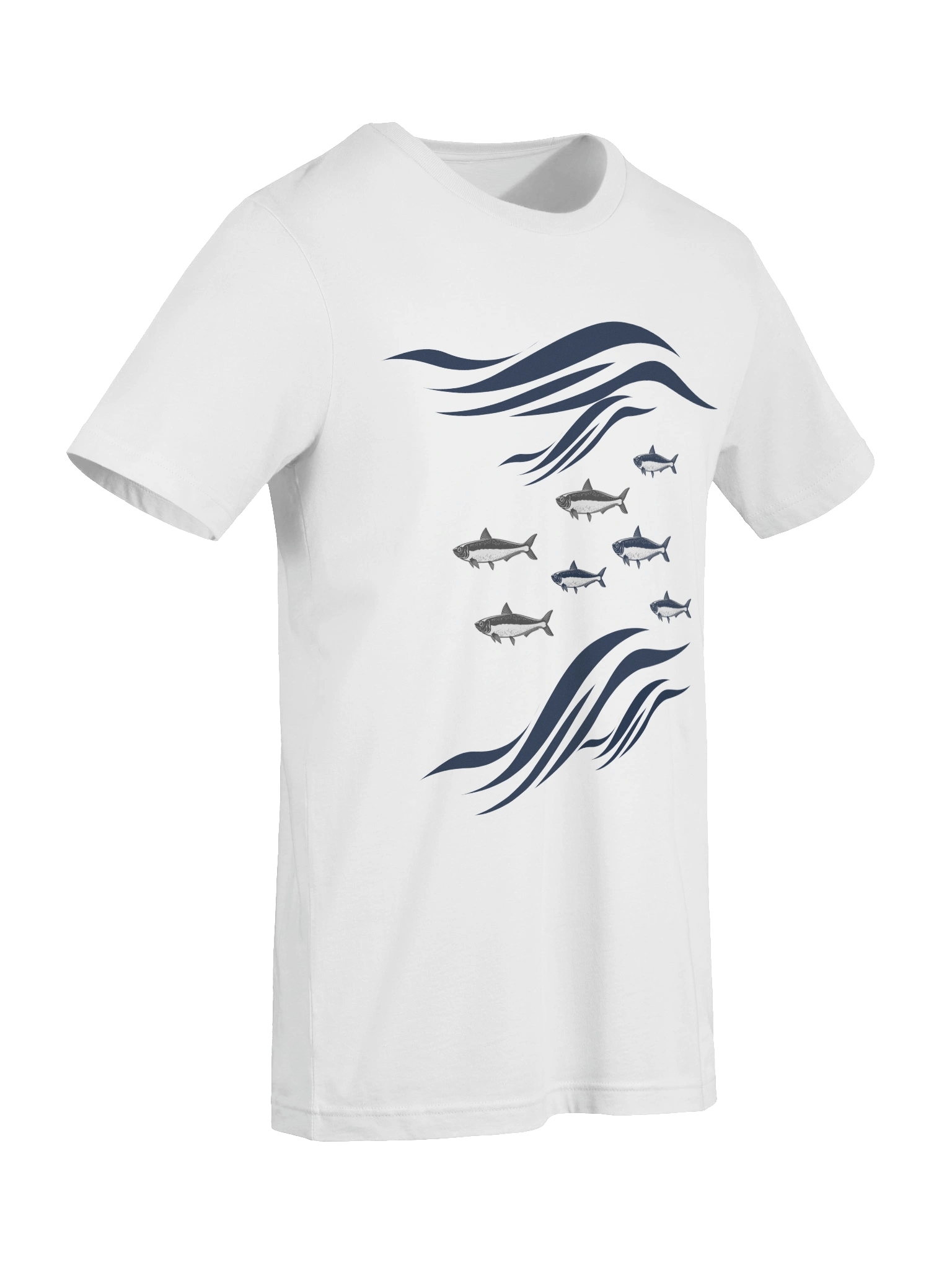 Sardines In Waves Supersoft Lightweight T-Shirt product image (9)