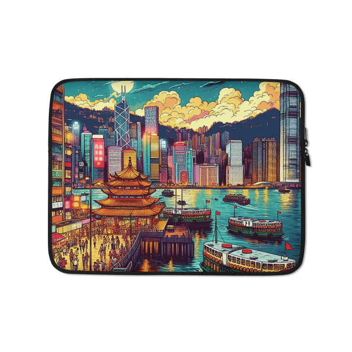 Cityscape Dreams Laptop Sleeve |AI Design product image (1)