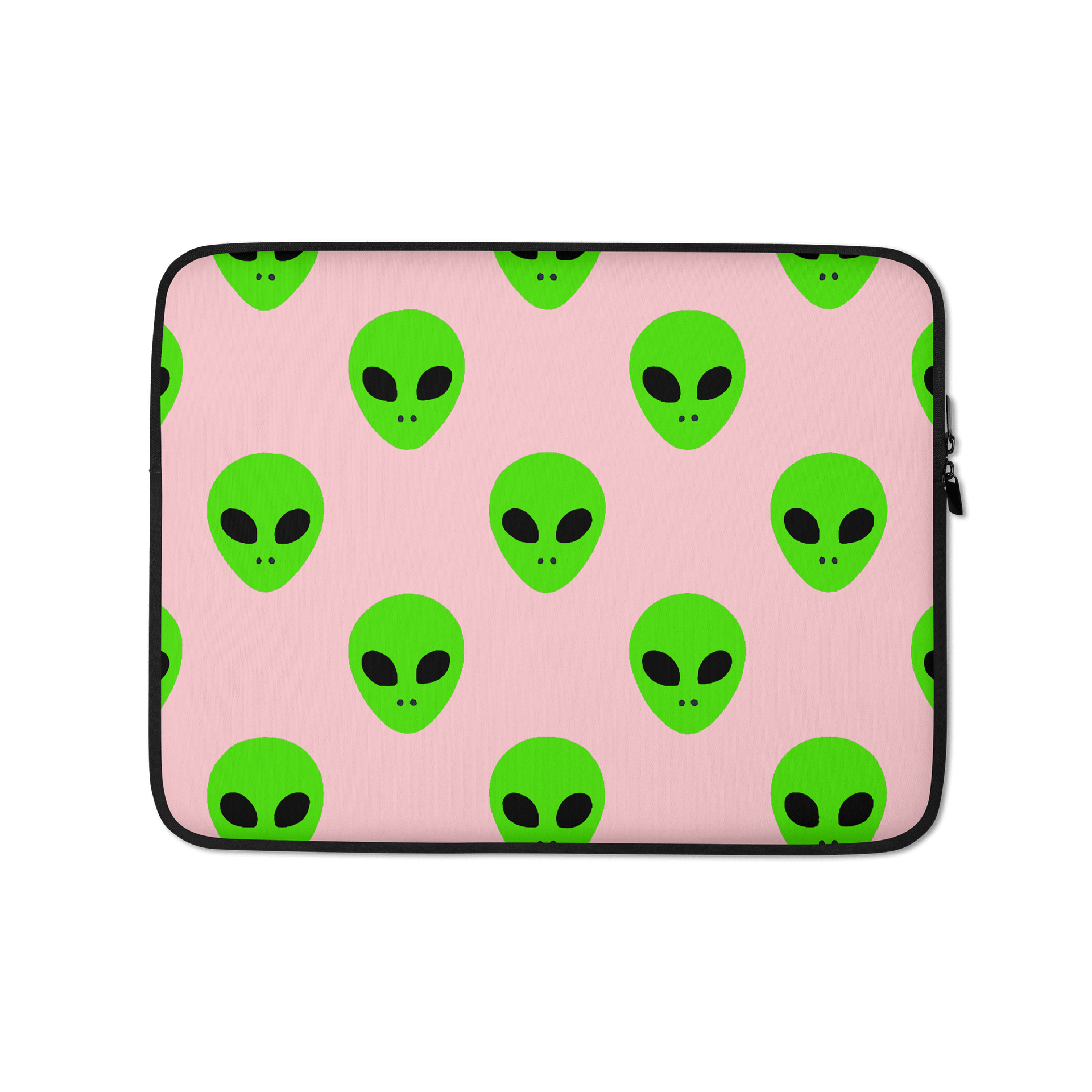 Neon Green Roswell Aliens Pink Laptop Sleeve product image (1)