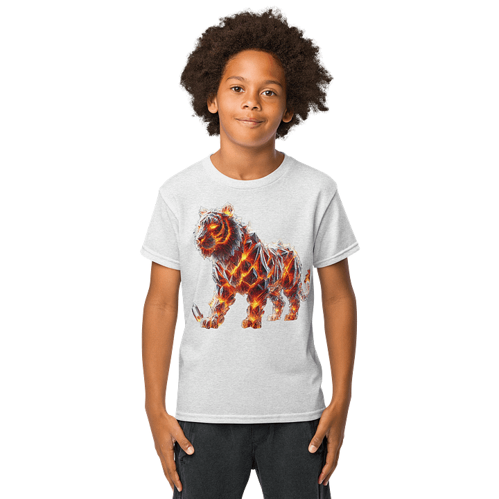 Crystallized Fire Tiger Youth Shirt (color choice) product image (8)