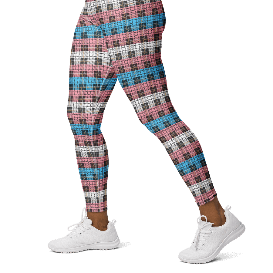 Trans Pride Plaid Leggings product image (3)