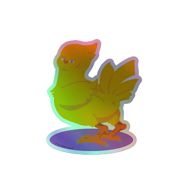"Hey, what'cha doin' thur!?" Chocobo Sticker product image (2)