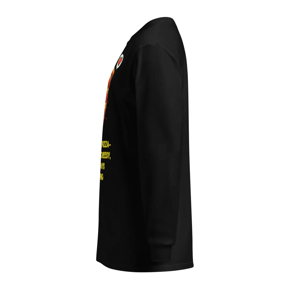 Cheesy Love Pizza Long Sleeve Shirt product image (3)