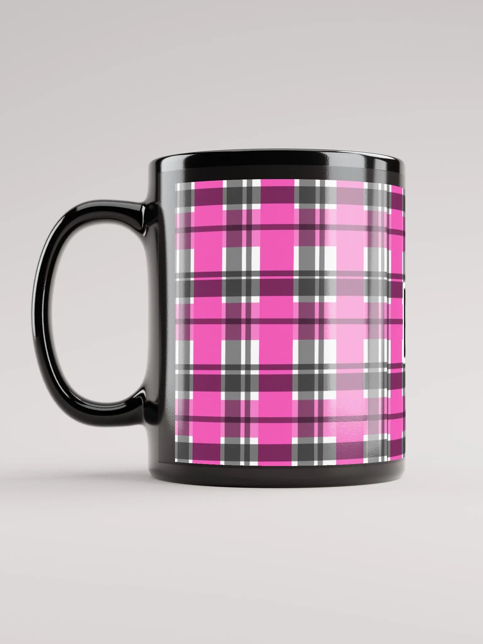 8T Sips Founders Plaid Black Glossy Mug product image (11)
