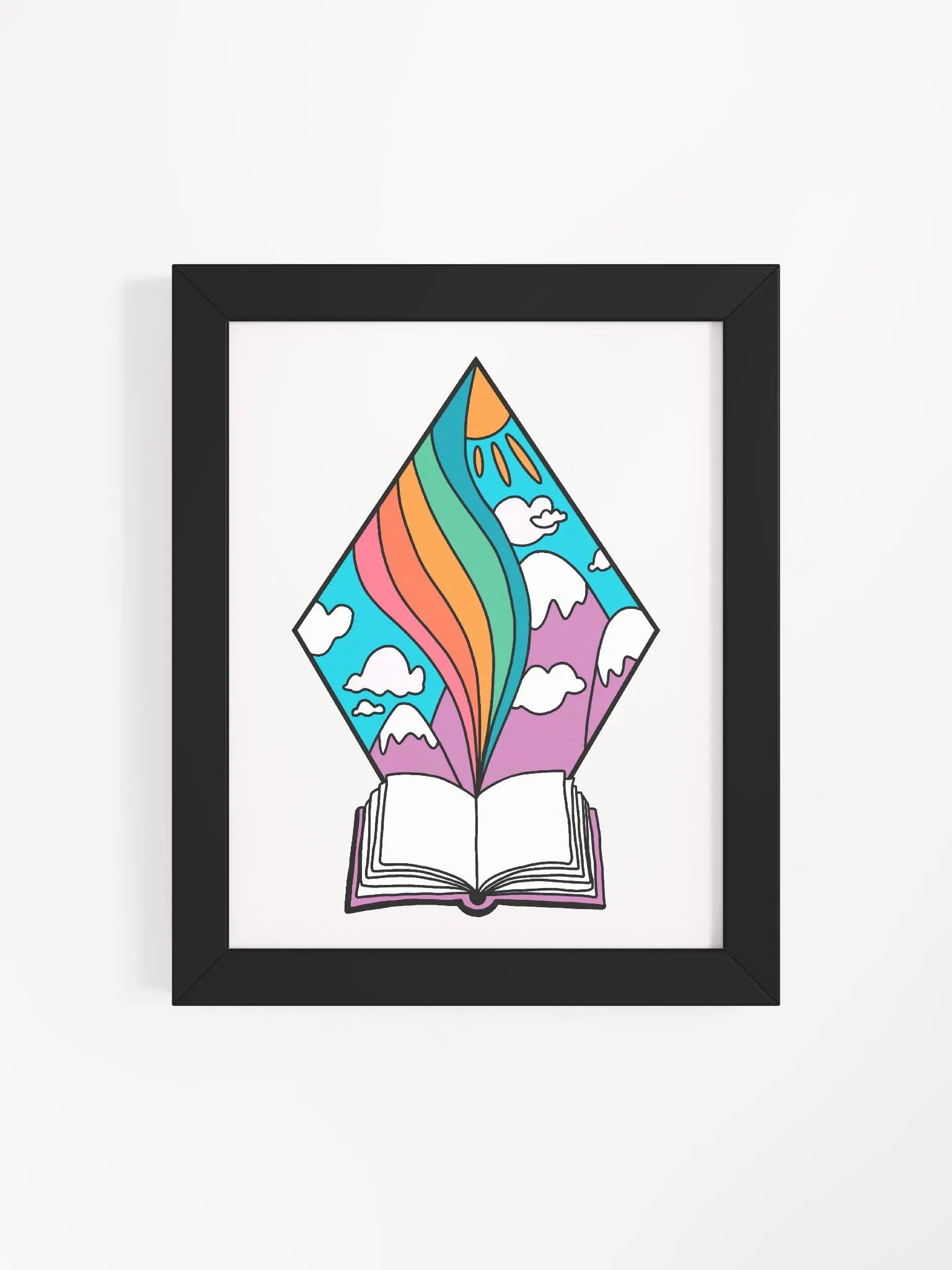 Books Open Your World Up Framed Art Print product image (4)