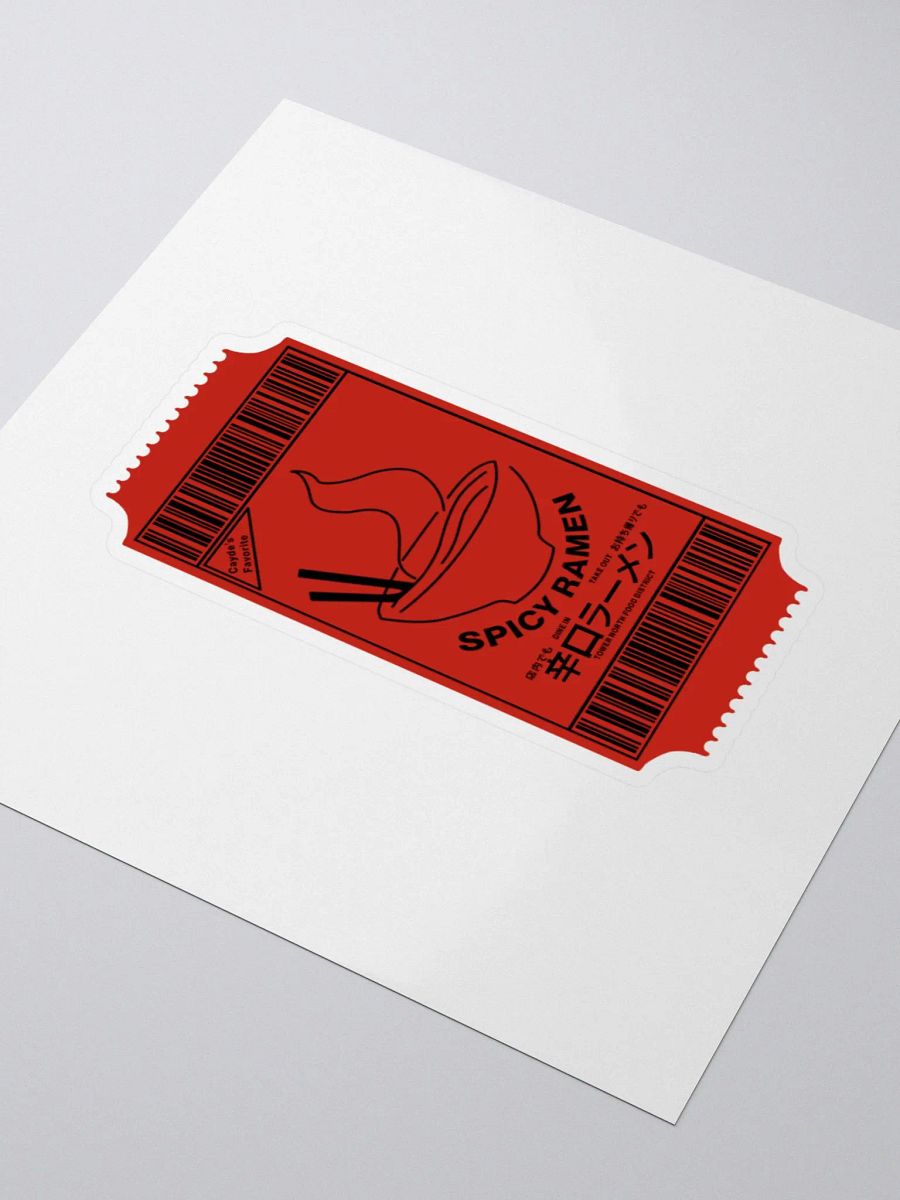 Cayde's Spicy Ramen Ticket product image (7)