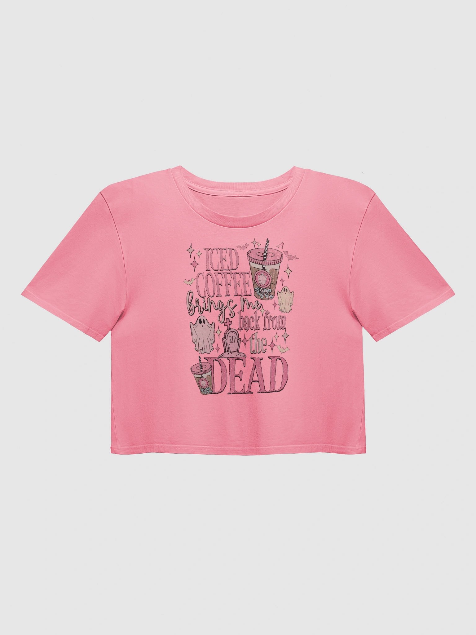 'Spooky Iced Coffee' Crop Top product image (2)