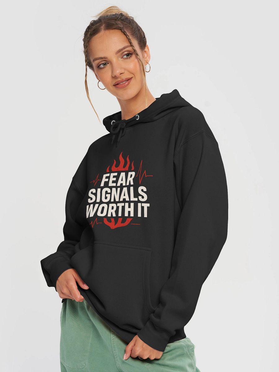 Unlock Your Courage with Halle Berry’s Inspiring Quote Hoodie: Fear Signals Worth It — Wear Your Strength, Transform Your Life product image (3)