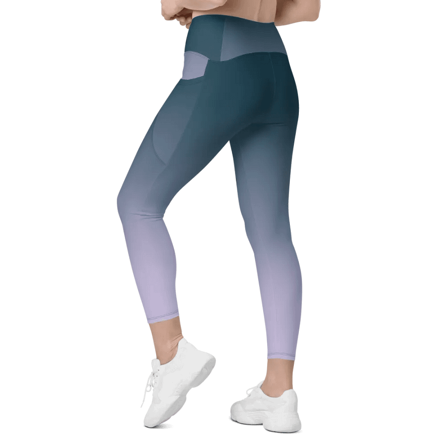 All-Over Print Crossover Leggings with Pockets product image (11)