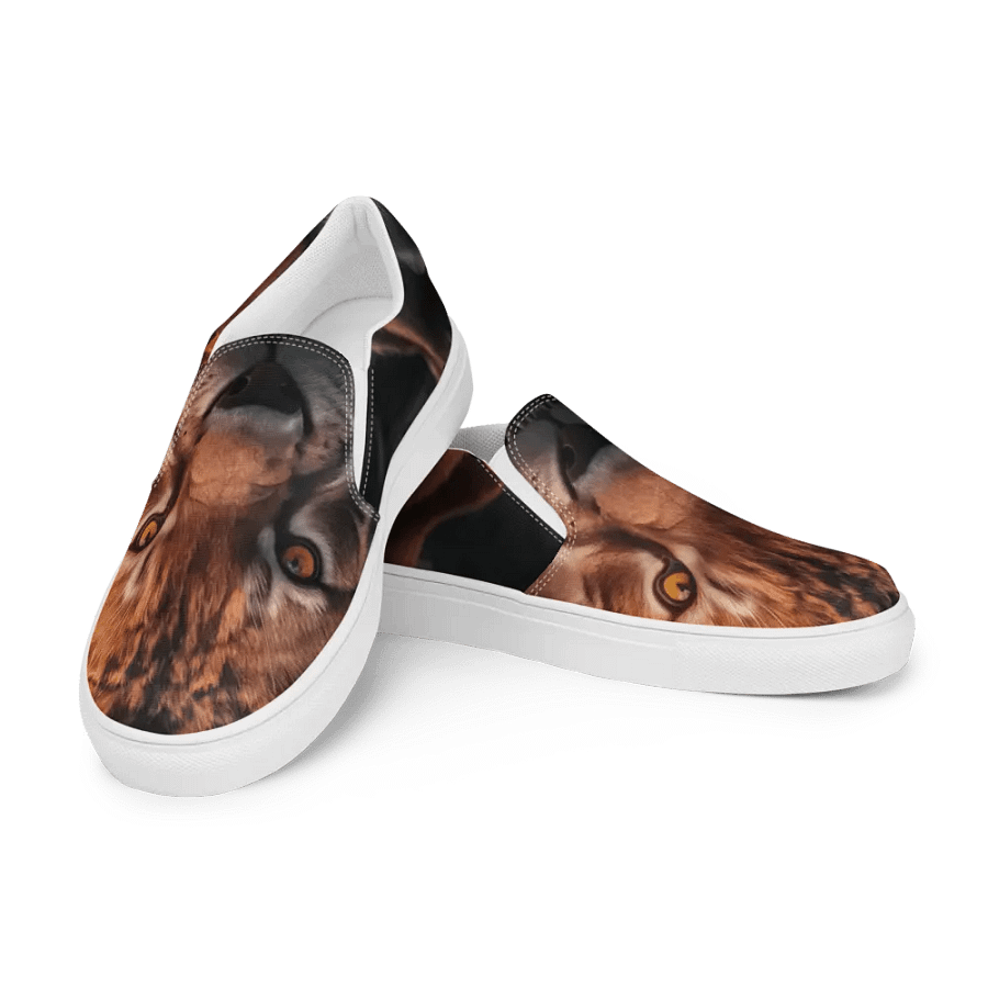 Flaming Wolf Lion Women's Slip-On Shoes product image (4)