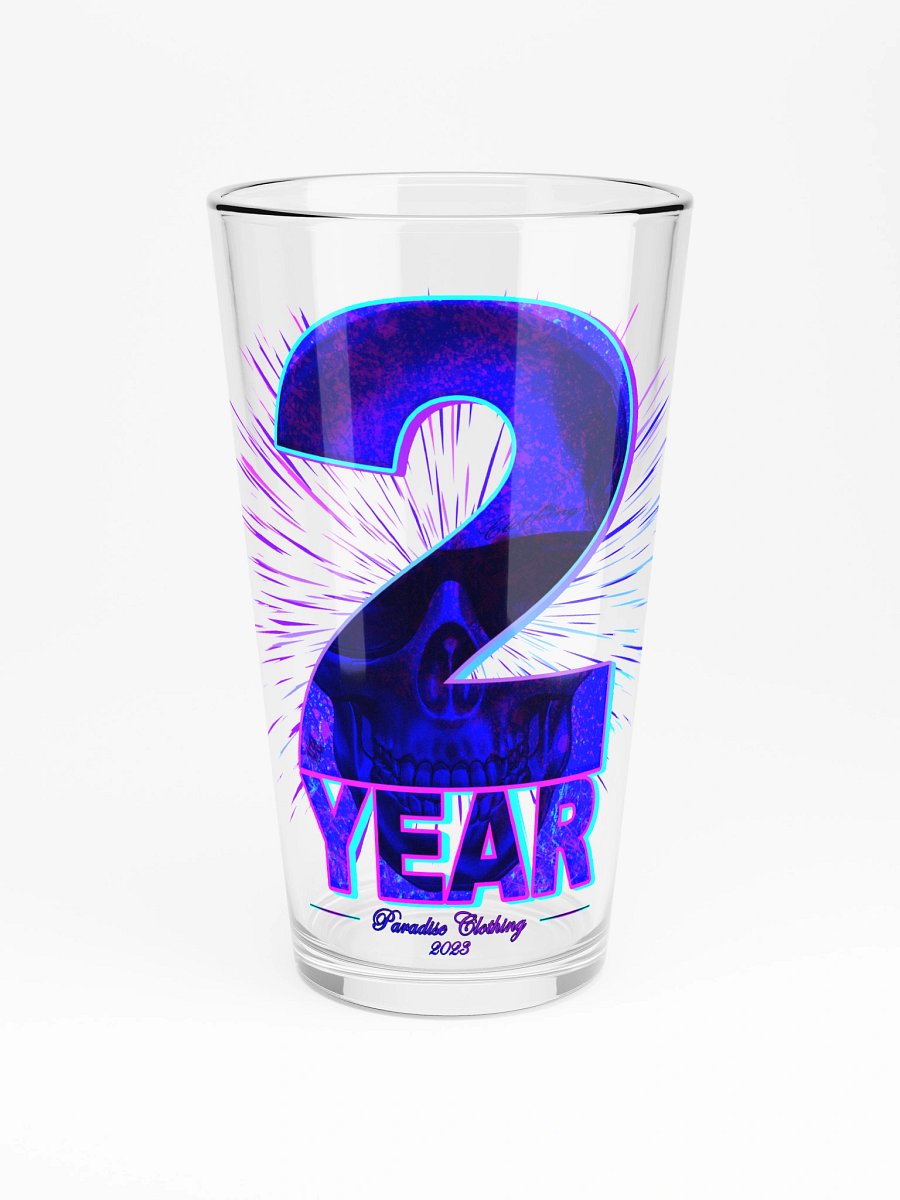 Two Year Blue Pint Glass product image (3)