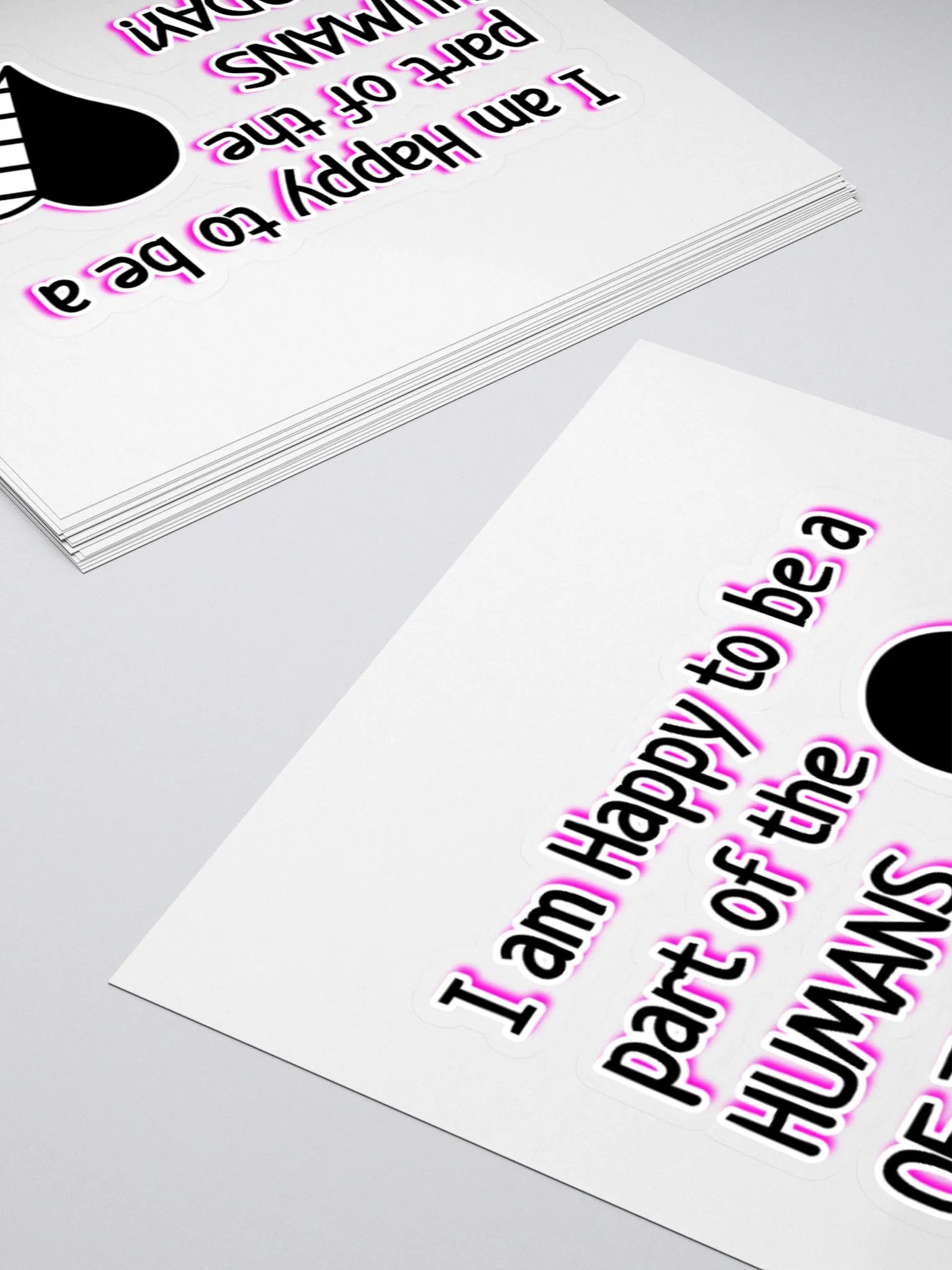 Humans of today [Pink] Sticker product image (4)