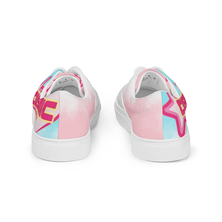 Cosmic Couture Cotton Candy Men's Lace-Up Canvas Shoes product image (6)