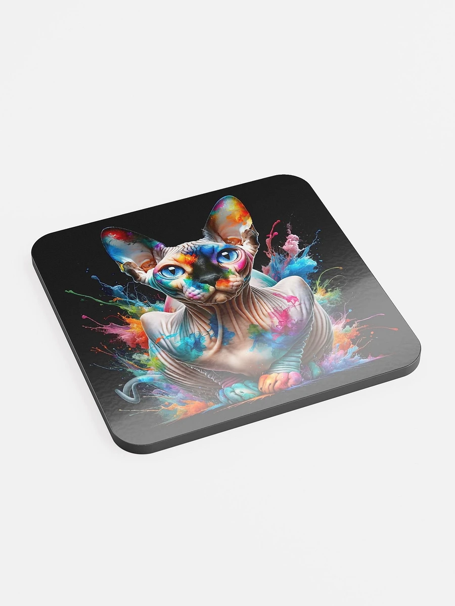 Glossed Cork Coaster: Sphynx product image (2)