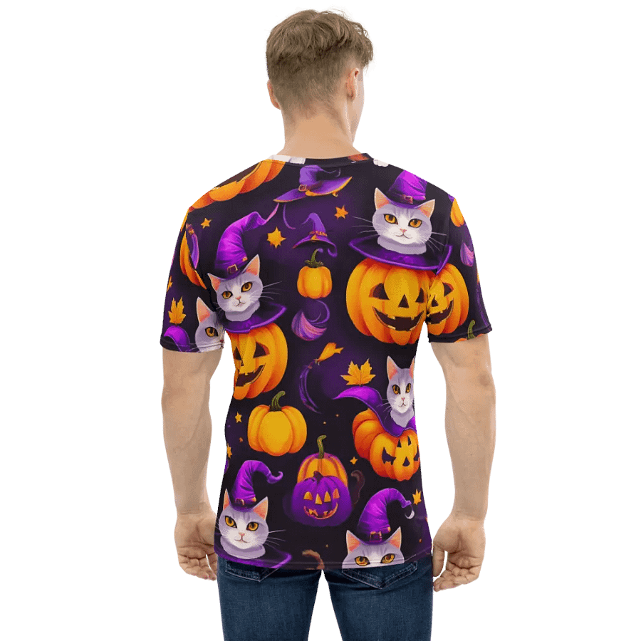 Cats Pumpkin Charade T Shirt product image (3)