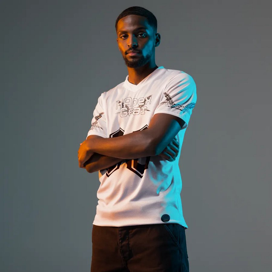 Capital Duranleau - White - Recycled Unisex Sports Jersey - White HApex Gear Black Logo product image (11)