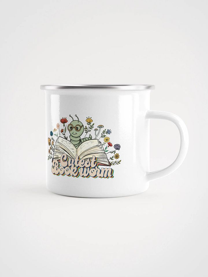 Enamel Camping Mug for Book Lovers product image (2)