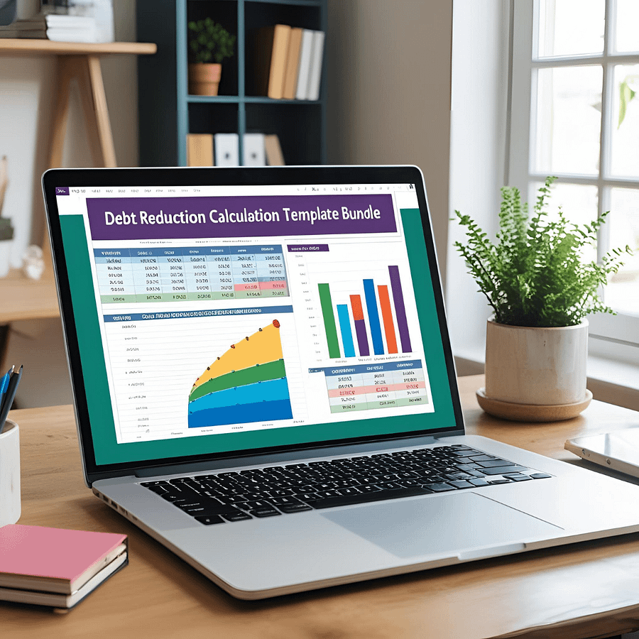 Debt Reduction Calculation Excel Template Bundle product image (4)
